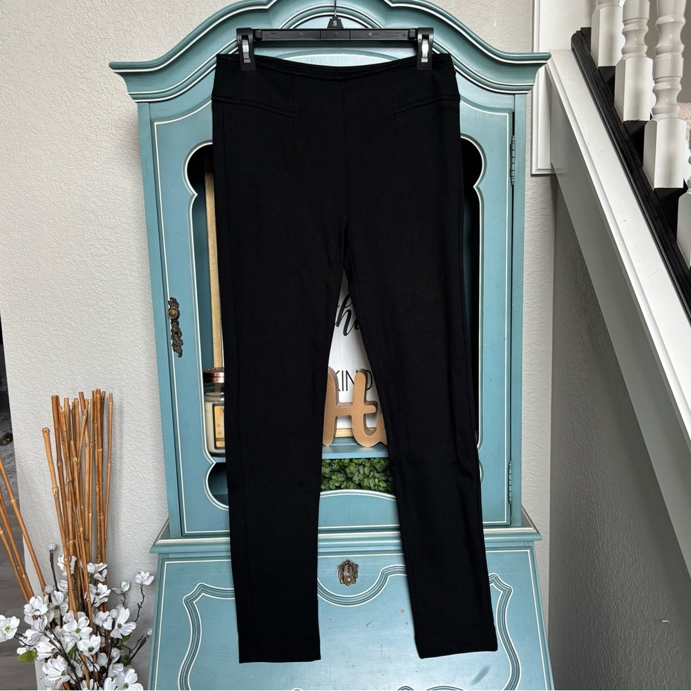 CAbi Style 292 Pants Womens Sz 6 Tiffany Ponte Skinny Leg Black Chic business